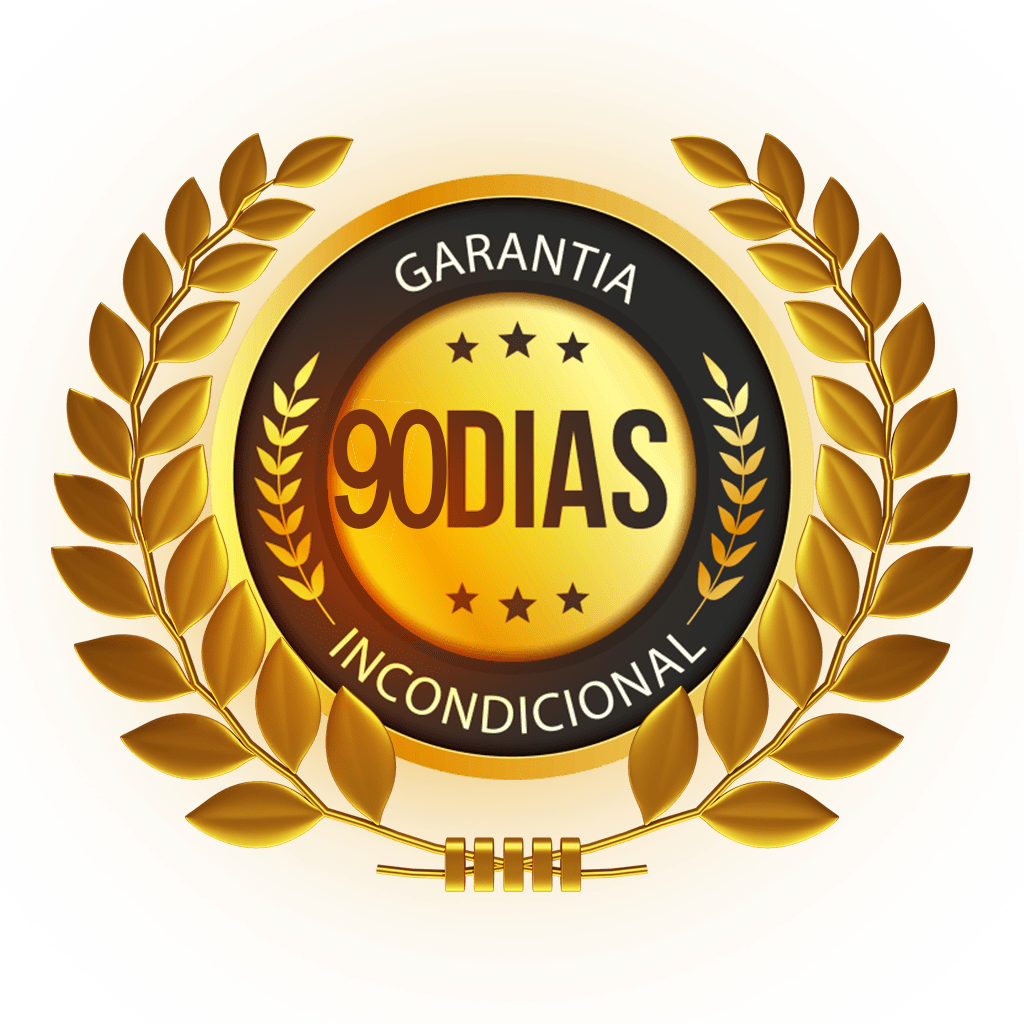 Selo de garantia incondicional de 90 dias Bobra+